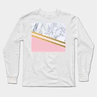 St Lucia striped blush marble Long Sleeve T-Shirt